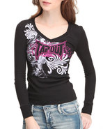 Tapout Women Thermal Tee Black X-Large