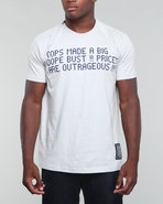 Men Dope Couture Ti-83 Tee Silver Medium