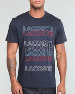 Men S/S Multi Lacoste Graphic Tee Blue Xx-Large