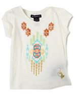Girls Aztec Tee (4-6X) Cream 6X