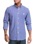 Men Collection L/s Check-custom Fit Button Down Sh