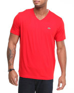 Men S/S Pima Jersey V-Neck Tee Red X-Large