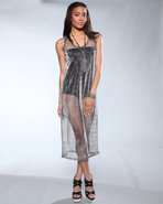 Djp Outlet Women's Lani Silver Tank Dress Silver