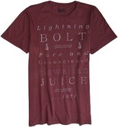 Lightning Bolt Juice Label Short Sleeve Tee