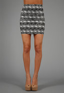 6 Band Skirt in Snake Print