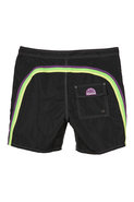 17 Inch Low Rise Boardshort in Black with Fluo