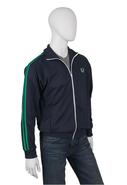 Twin Taped Track Jacket in Carbon Blue & Fern Gree