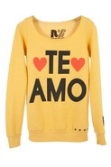 Te Amo Cut-Off Top in Gold