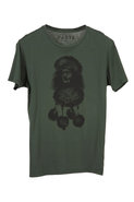 Paste   Poodle   Short Sleeve Graphic Tee in Green