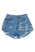 Vintage Frayed Flower Short
