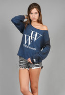 Weekend Warrior Boyfriend Pullover in Royal