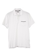 Chest Pocket Polo in White