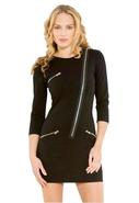 Zipper Dress in Black