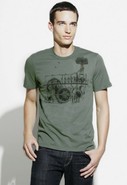 Factory Short Sleeve Graphic Tee In Sage