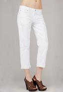 7 for All Mankind Rickie Boyfriend Jean in White