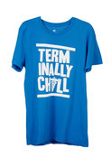 Local Celebrity Terminally Chill Tee in Blue