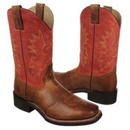 11 inch Wide Square Toe Boots (Mocha/Dusty Red) - 