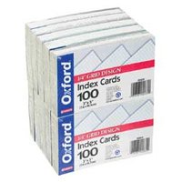 (R) Grid Index Cards, 3in. x 5in., Pack Of 100