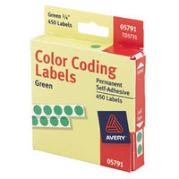 (R) Permanent Round Color-Coding Labels, 1/4in. Di
