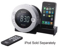 Clock Radio For iPod And iPhone - ICF-C7IP