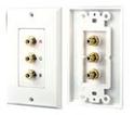 3 RGB/RCA Component Wall Plate