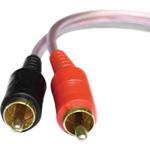AUDIO CABLE ADAPTERS,CLEAR RCA 3FT SINGLE PACKAGE
