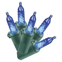 60ct. Blue LED Faceted Mini String Lights - Green 