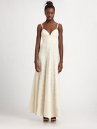 Lace Panel Maxi Dress