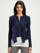 Ruffled Eyelet Jacket