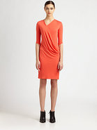 Feather Jersey Dress