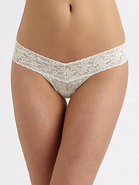 Sequined Low-Rise Ruffle Thong