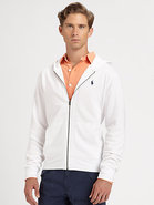 Solid Fleece Zip Sweatshirt