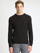 Allover Donegal Crewneck Sweater