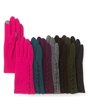 Side Ruffle Touch Gloves