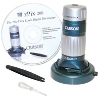 zPiX 200 USB Digital Microscope with 26 x ?130 x O