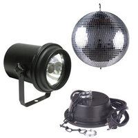 M500L  12? mirror ball. A/C Motor, UL Pinspot with