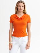 Short Sleeve Cowl Neck Top