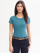 Luxe Touch Diagonal Stripe Tee