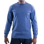 Adult Long Sleeve Heathered Shirt 1304h-denim