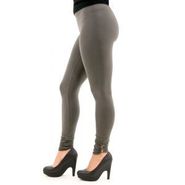 Shirred Button Ankle Leggings w347