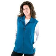 Women Grid Fleece Vest 3.0 w8254-peacock