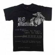 Vintage Black U.S Marines Globe and Anchor T-Shirt