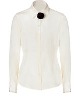 Ivory Silk Blouse