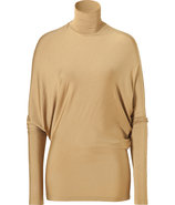 Patina Gold Dolman Stretch Silk Top