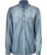 Blue Washed Denin Shirt