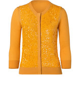 Sunflower Sequined Classic Cardigan