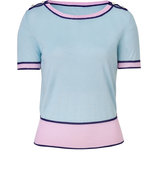 Blizzard Cashmere-Silk Knit Top