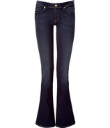Dark Blue Dazzling Skinny Flared Jeans