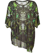 Lizard Green Oversized Top