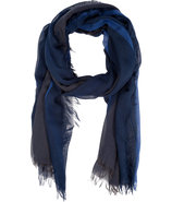 Navy-Multi Cotton Scarf